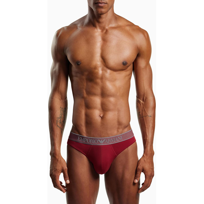 Труси боксер Emporio Armani для чоловіків, червоні з логотипом