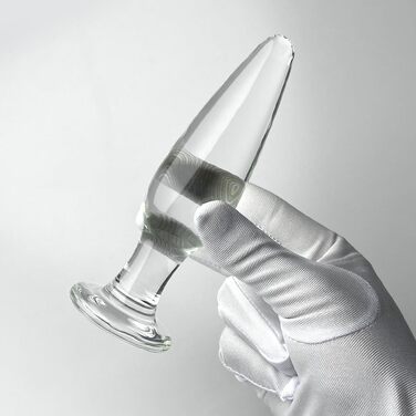 Анальні іграшки для дорослих: набір з 3 шт. (кришталь, конічної форми) для стимуляції G-точки, для жінок, чоловіків, пар