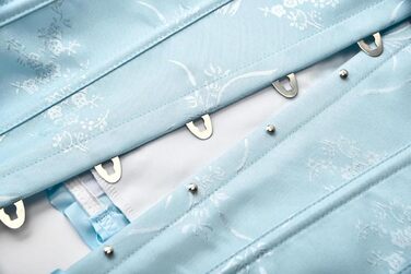 Корсет для повного бюсту KUOSE, корсет для живота, топ, великі розміри, чорний, світло-блакитний