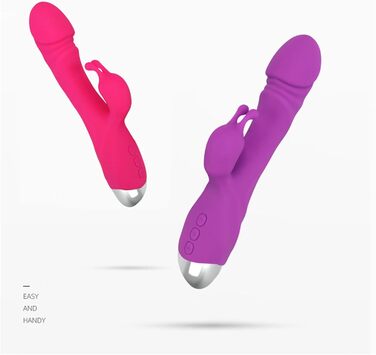 Вібратор Rabbit для G-точки - 10 режимів, тихий та потужний, для пар, RoseRed