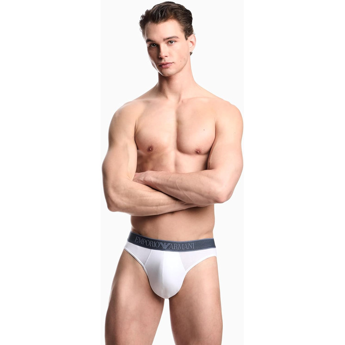 Чоловічі труси-сліп Eporio Arani з логотипом (S, Білий)