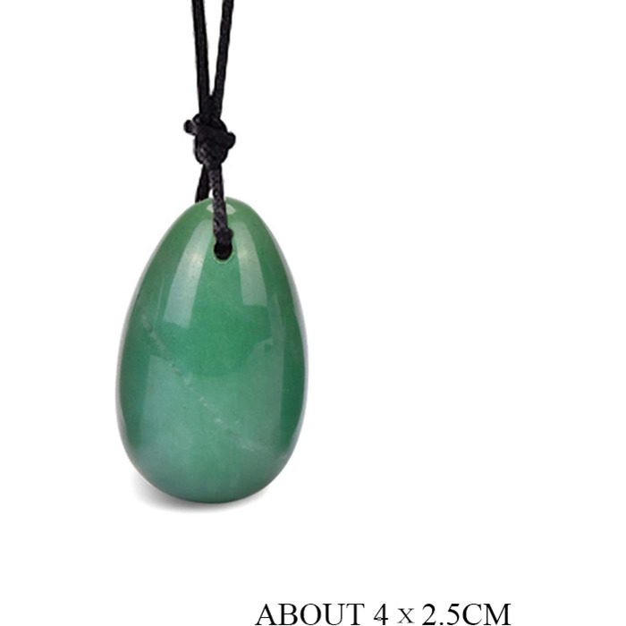 Яспір Рожевий Кварц, Нефрит, Аметист - Yoni Eggs (Яйця Юні) для Вагінального Масажу та Кегель-вправ, Набір 3 шт (S, M, L), Натуральний Камінь