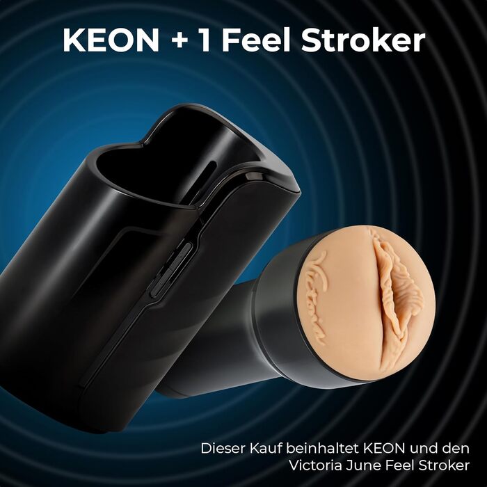 KIIROO Keon - Автоматичний мастурбатор для чоловіків з інтерактивним контентом FeelMe AI, до 230 імпульсів/хв, бездротовий
