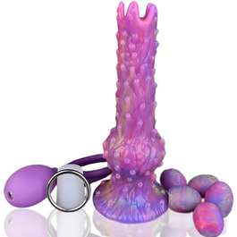 Анальний вібратор-яйце Lmgoc з підсвічуванням, 5 шт. силіконових анальних пробок, фантазійний інопланетний анальний вібратор, стимулятор G-точки, масажер простати, секс-іграшка, екстремальна кладка яєць, для пар, анальні іграшки (пневматичний)