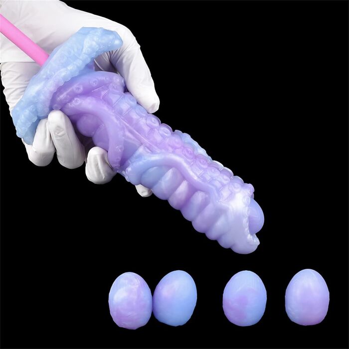 Анальний дилдо з силікону Axcroo з 5 кулями - анальні намисто, яйця, дилататор для жінок та чоловіків