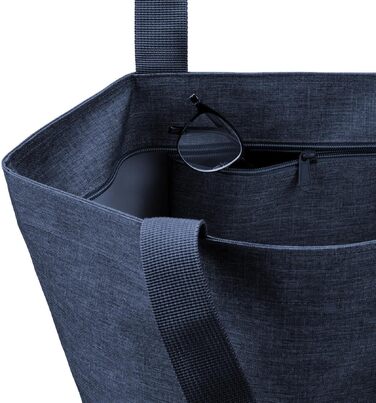 Сумка-шопер reisenthel shopper M водовідштовхуюча, темно-синя (Twist Navy)
