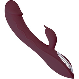 Вібратор G-точка з силікону для жінок, 7 режимів, Rabbit Vibrators, червоний