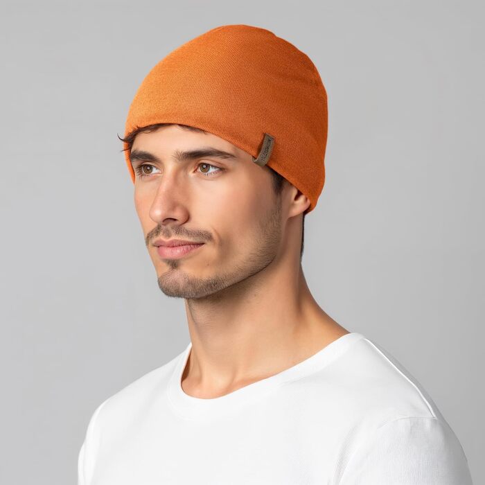 Спортивна шапка Giesswein Merino Cap Gehrenspitze з мериносової вовни, унісекс, неоново-помаранчева, один розмір
