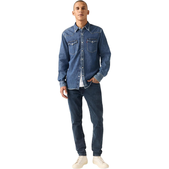 Чоловічі джинси Levi's 512 Tapered Fit, низька посадка, Blue Aria (29W / 32L)