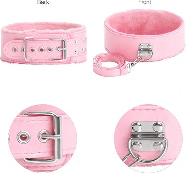 Набір для БДСМ-фетишу: мотузки, наручники, петиш, іграшки для дорослих (рожевий)