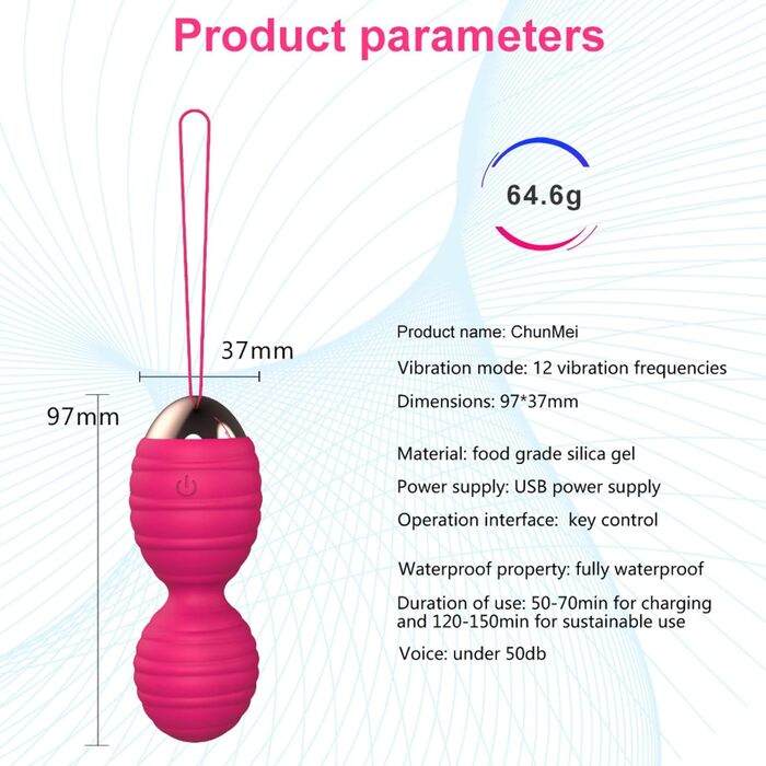Вібратор з дистанційним керуванням та керуванням через додаток, 12 режимів вібрації, стимулятор G-точки та клітора, портативний анальний дилда для жінок та пар