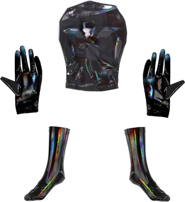 Чоловічий комбінезон Ohyesae з ефектом лазерного напилення, облягаючий, з блискучої шкіри PU, для SM-розваг, підходить для дресирування, розмір 4XL