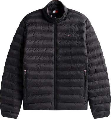 Чоловіча куртка Tommy Hilfiger Core Packable Recycled — легка компактна вітровка, чорна, розмір M