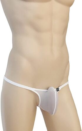 Танга чоловіче Faringoto з сіткою, низька талія, розмір M, білий