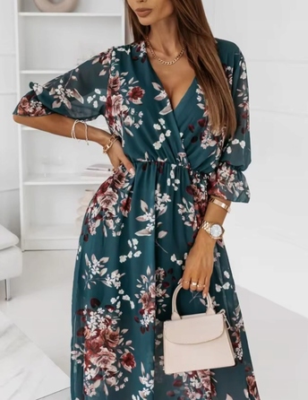 Коктейльна шифонова сукня міді D-look, розмір S