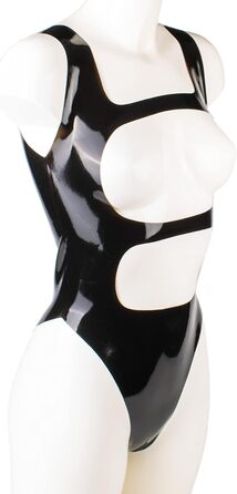 Корсет з латексу Rubberfashion Latex Body - чорний, 0.4 мм, для жінок