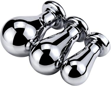 Анальний плагін Soarvlorfy з металу, великий розмір, з кристалами, для масажу G-точки та простати, анальні дилататори, іграшки для дорослих, срібло, L