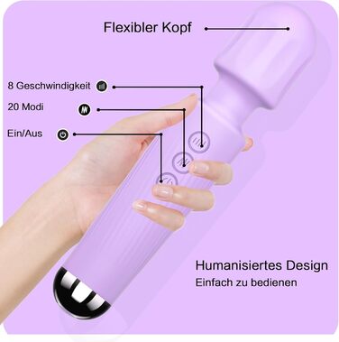 Вібратор дилда для жінок, G-spot, 8 режимів, стимуляція клітора, набір вібраторів (Рожевий, Світло-фіолетовий)