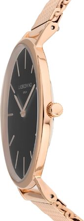 Жіночий наручний годинник Liebeskind Berlin LT-0156-MQ IP Black (Розове золото / Чорний)
