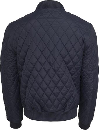 Чоловіча стібана куртка Urban Classics Diamond Quilt, темно-синя, розмір 5XL