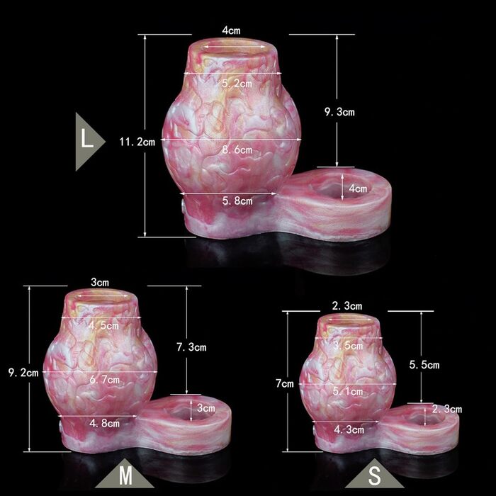 Пеніс-колготка, кільце для яєчок, збільшувач пеніса, секс-іграшка рожевого кольору