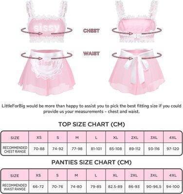 Комплект жіночої/чоловічої нижньої білизни LittleForBig з прозорого мережива: бра, труси, спідниця знімною зав'язкою (M, Рожевий)