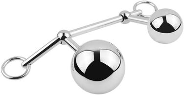 Анальний плагін з нержавіючої сталі, знімний, з круглим м'ячиком, для дорослих