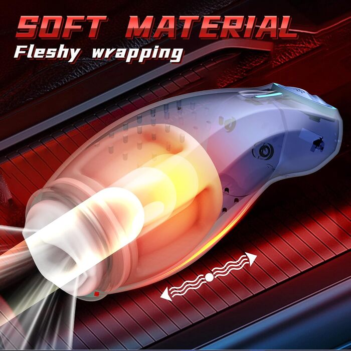 Мастурбатор для чоловіків ChicLSQ з 7 вібраційними та 7 функціями всмоктування, з м'якого TPE, автоматичний, для використання без рук