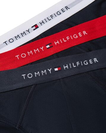 Трьохпарний боксер Tommy Hilfiger (XS, чорний/синій/червоний) - чоловіча білизна