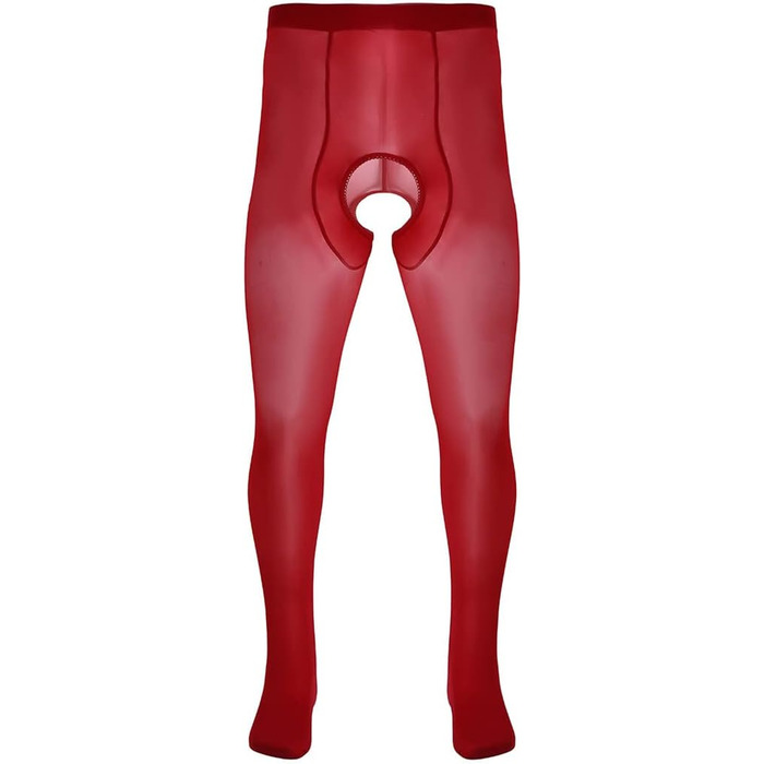 Чоловічі шкарпетки-колготки, сексуальна білизна, колготки, закриті пальці, відкритий промеж, сексуальні колготки універсального розміру, білий (універсальний розмір, червоний)