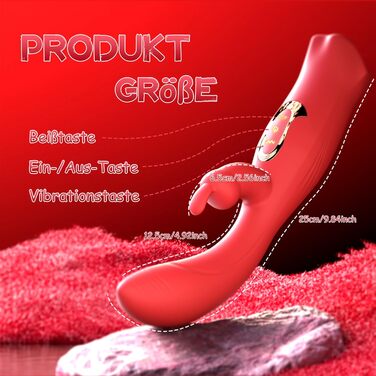 Вібратор для жінок ZWFUN з 10 режимами вібрації, 3-в-1: вібратор язика, G-точка, дилда. Іграшки для дорослих, стимуляція клітора. Комплект для пар.