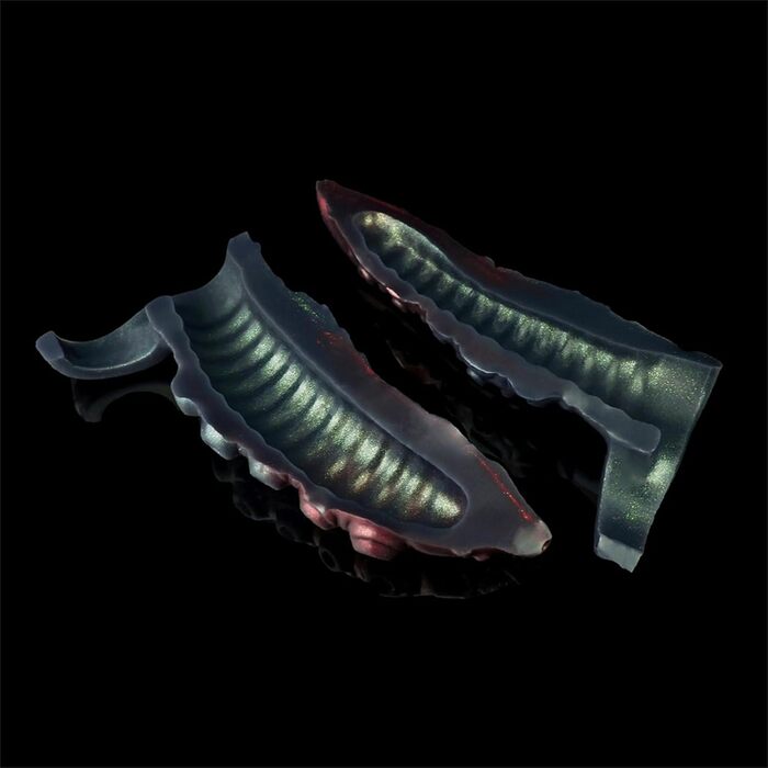 Силіконовий пеніс-чохол Soarvlorfy для собак, реалістичний, фіолетовий, L