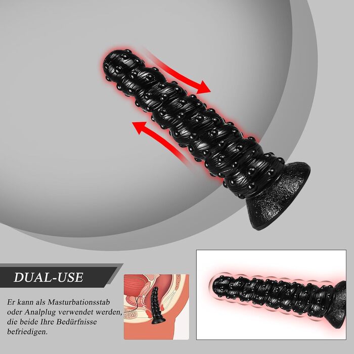 Анальний дилда BDSMAGE XXL, діаметр 9 см. Великий анальний плаг для жінок та чоловіків. Еротичні іграшки для пар. Чорний колір