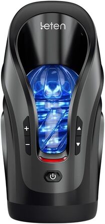 Електричний мастурбатор для чоловіків Leten Cannon King Mini - Blowjob машина з 10 режимами, голосовою стимуляцією та функцією всмоктування