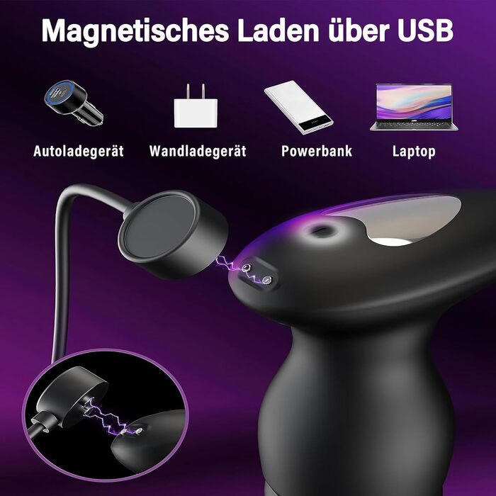 Масажер для простати та пеніса PINTLE з 10 телескопічними режимами та функцією імпульсу. Набір для чоловіків та пар.