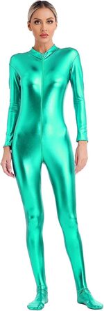 Жіночий комбінезон з довгим рукавом GRRKDFQ, зелений, розмір M