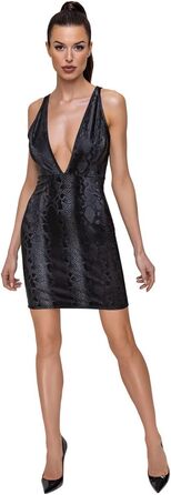 Сукня жіноча Erotische Kleid Cottelli PARTY, чорний/сірий, XL