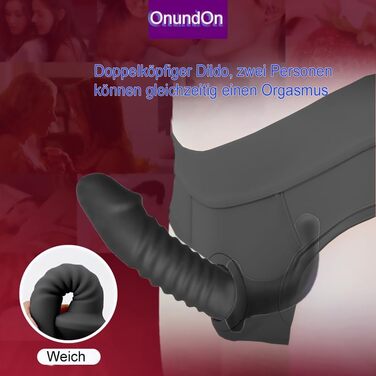 Подвійний дildo на поясі, розмір L, Slip з внутрішнім дільдо, чоловіча/жіноча іграшка для дорослих, силікон, анальний плагін, стимуляція G-точки