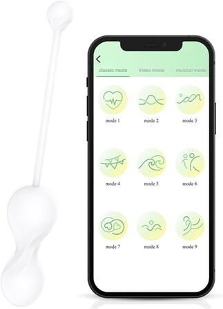 Вібратор з дистанційним керуванням та додатком, 9 режимів вібрації для жінок, портативний масажер G-Spot для пар, білий