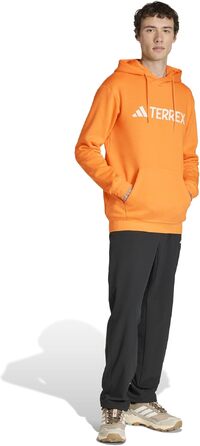 Чоловічий худі Adidas Terrex Multi Large Logo (розмір M, колір Pure Tangerine) — спортивна кофта з капюшоном