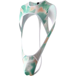 Труси чоловічі бавовна: сліпи, стрінги, танга, шорти, боксери. Комплект чоловічої білизни. Retroshorts. Кольори: білий, зелений A1.