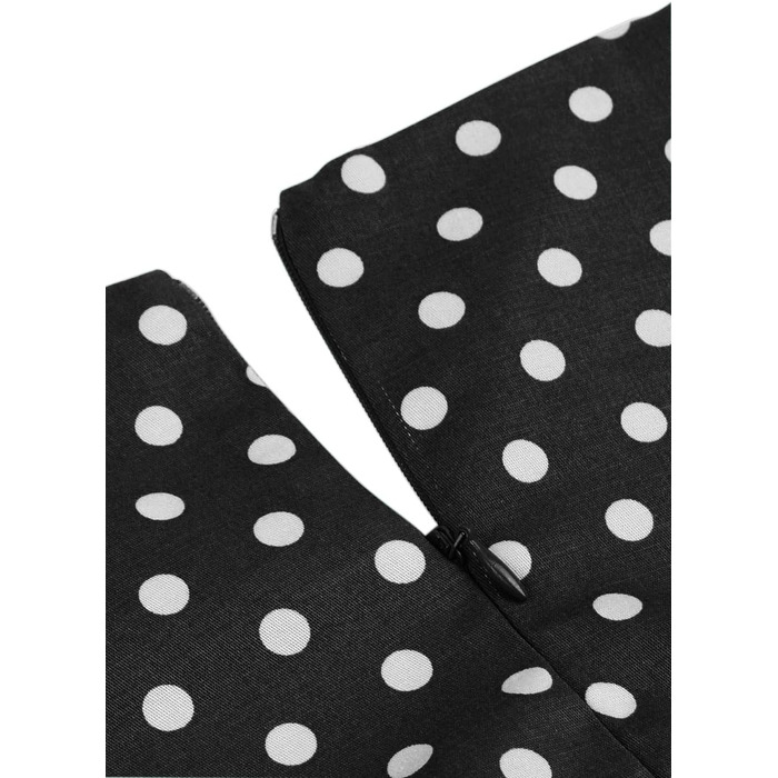 Сукня жіноча AXOE Rockabilly 50-х років, бавовна, з поясом, чорна, XL