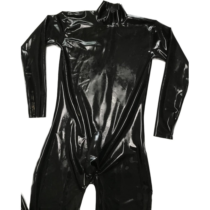 Латексний боді для чоловіків JVHGE чорного кольору, фетиш-костюм, боді з презервативом та шкарпетками, косплей, унісекс, розмір XXL