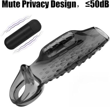Виброкільце для пеніса, гільза для збільшення об'єму, секс-іграшка для чоловіків, багаторазові презервативи-екстендери, збільшувач об'єму для дорослих