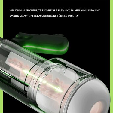 Електричний мастурбатор для чоловіків 3-в-1 з подвійними ручками, 10 швидкостей, реалістична вагіна, портативний секс-іграшка