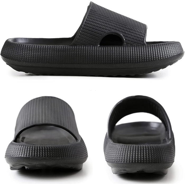 Ортопедичні капці Orthoslipper Original Wolkenschuhe з товстою м'якою підошвою, чорні, розмір 34-35 EU