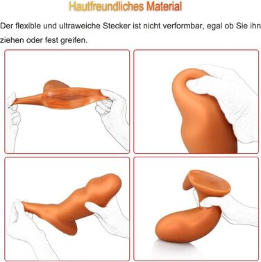 Анальний плаг з силікону Kuaecr: гнучкий, для чоловіків та жінок