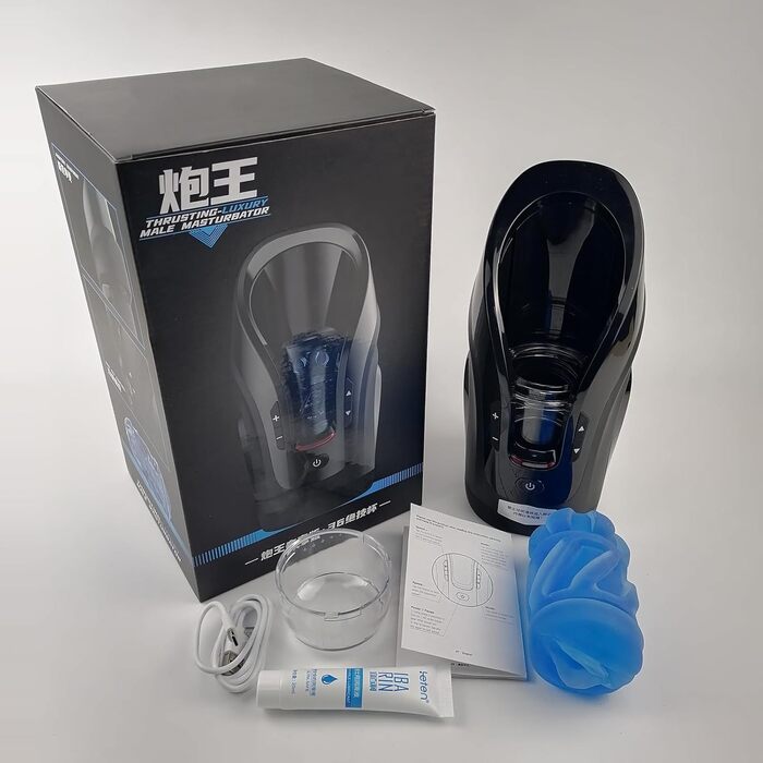 Електричний секс-іграшка для чоловіків з 5 швидкостей та 3D реалістичною вагіною, аудіо-інтеракція, телескопічний дизайн