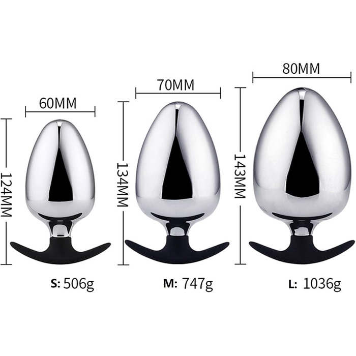 Металевий аналізатор Yerbssk - великий, унісекс, для досвідчених користувачів, аналізатор для анусу, секс-іграшка, срібний
