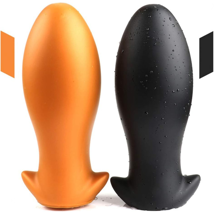 Силіконовий анальний плаг Jinqian для пар (золотий)